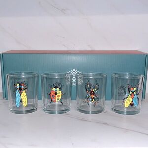 NEW OnlyNY x Housefly stemless glasses / bug shot glasses set of 4